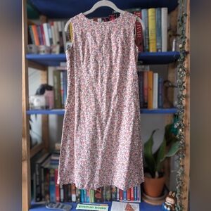 Vtg 60s/70s Floral Print Shift Dress Hand Made Liberty Fabrics